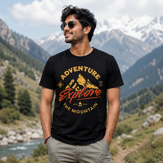 Adventure Explore the Mountain – Graphic T-Shirt