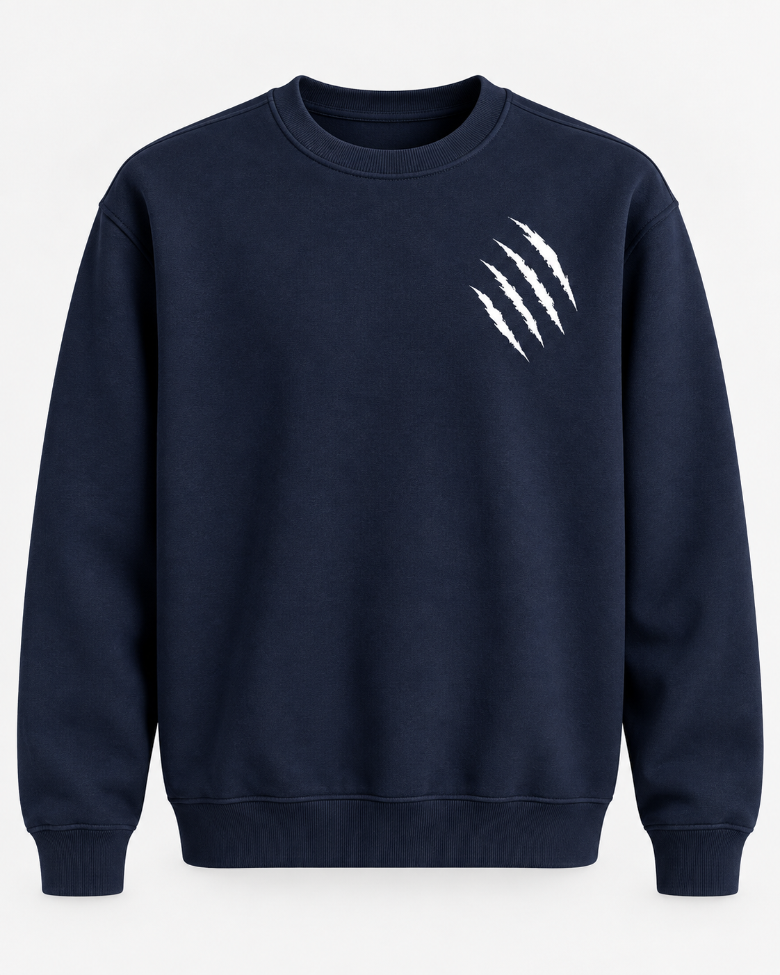 Midnight Claw Navy Sweatshirt – 320 GSM