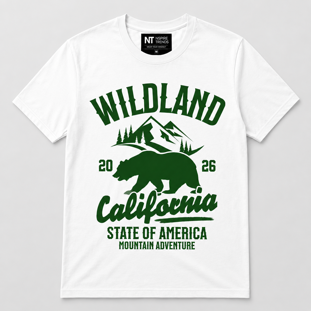 Wildland California – Mountain Adventure Graphic T-Shirt