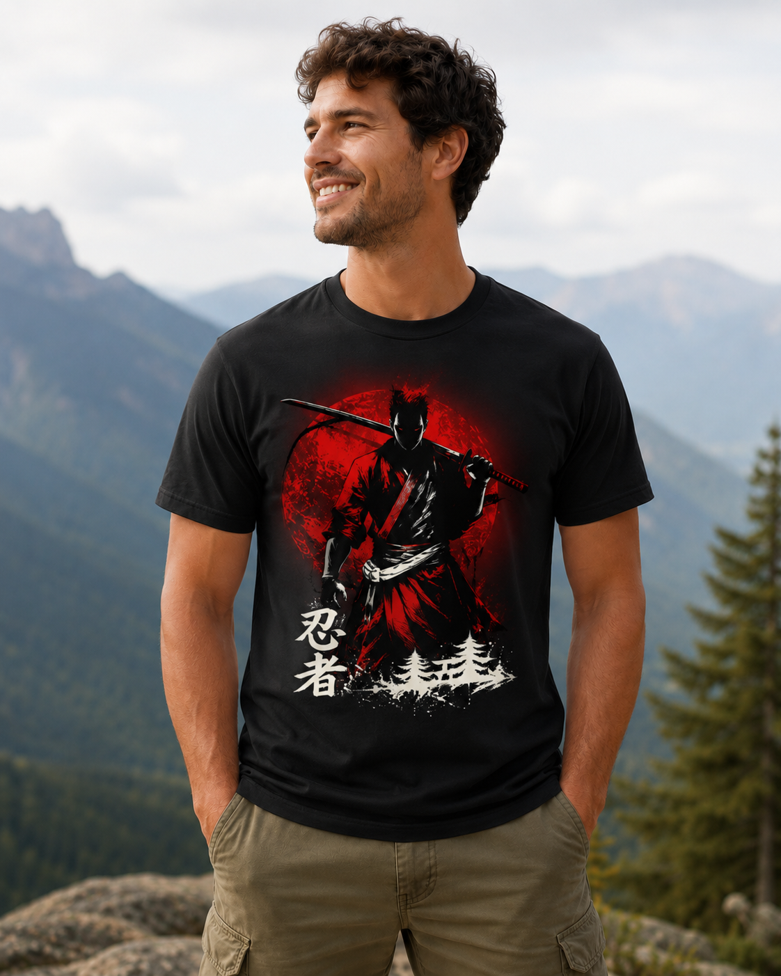 Samurai Warrior T-Shirt – Black