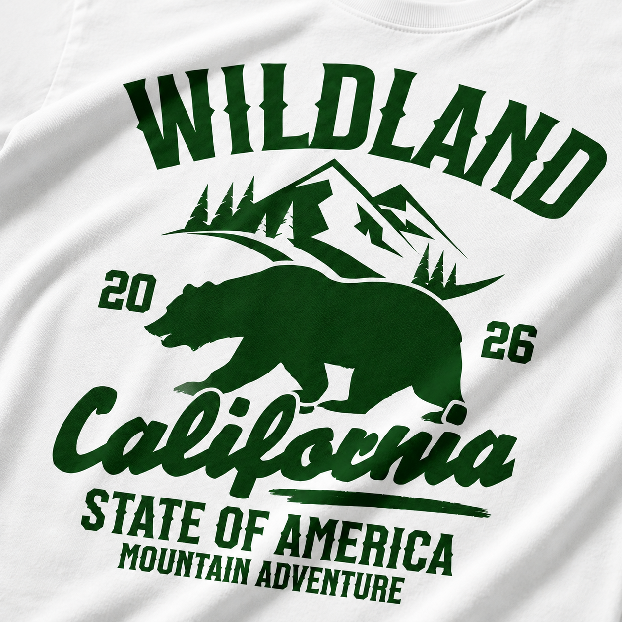 Wildland California – Mountain Adventure Graphic T-Shirt