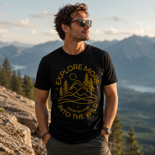 Explore More Into the Wild – Travel Graphic T-Shirt