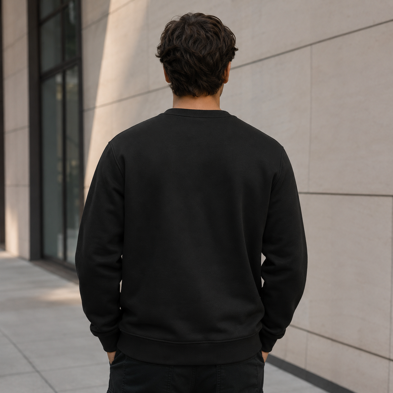 Travel More Graphic Sweatshirt – Black