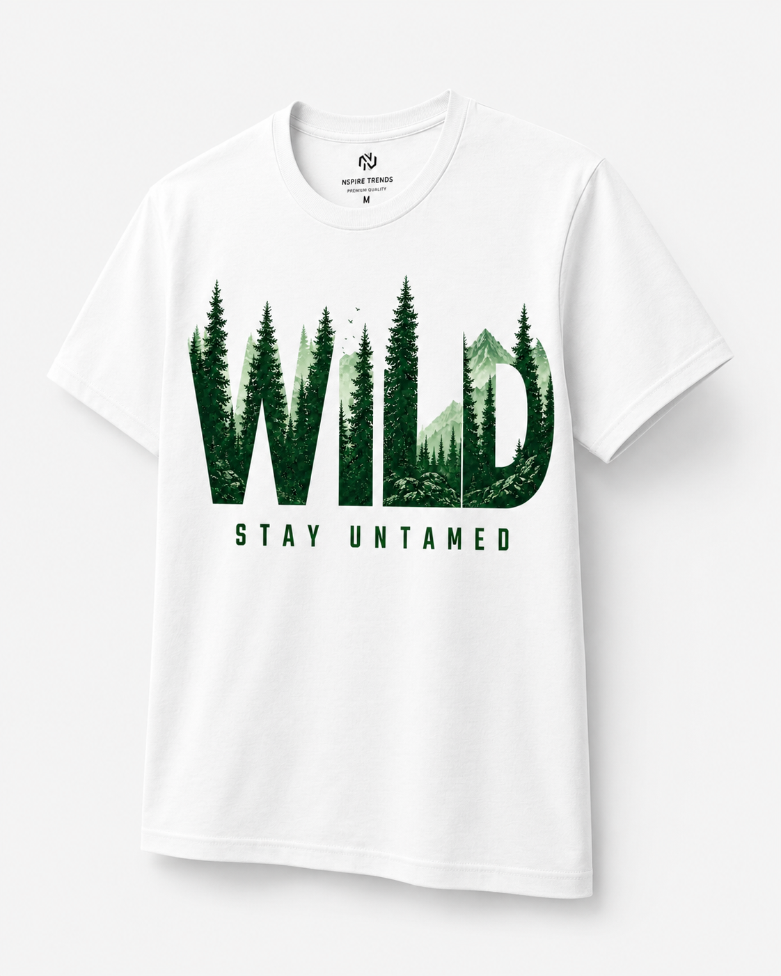 WILD Stay Untamed Graphic T-Shirt – White