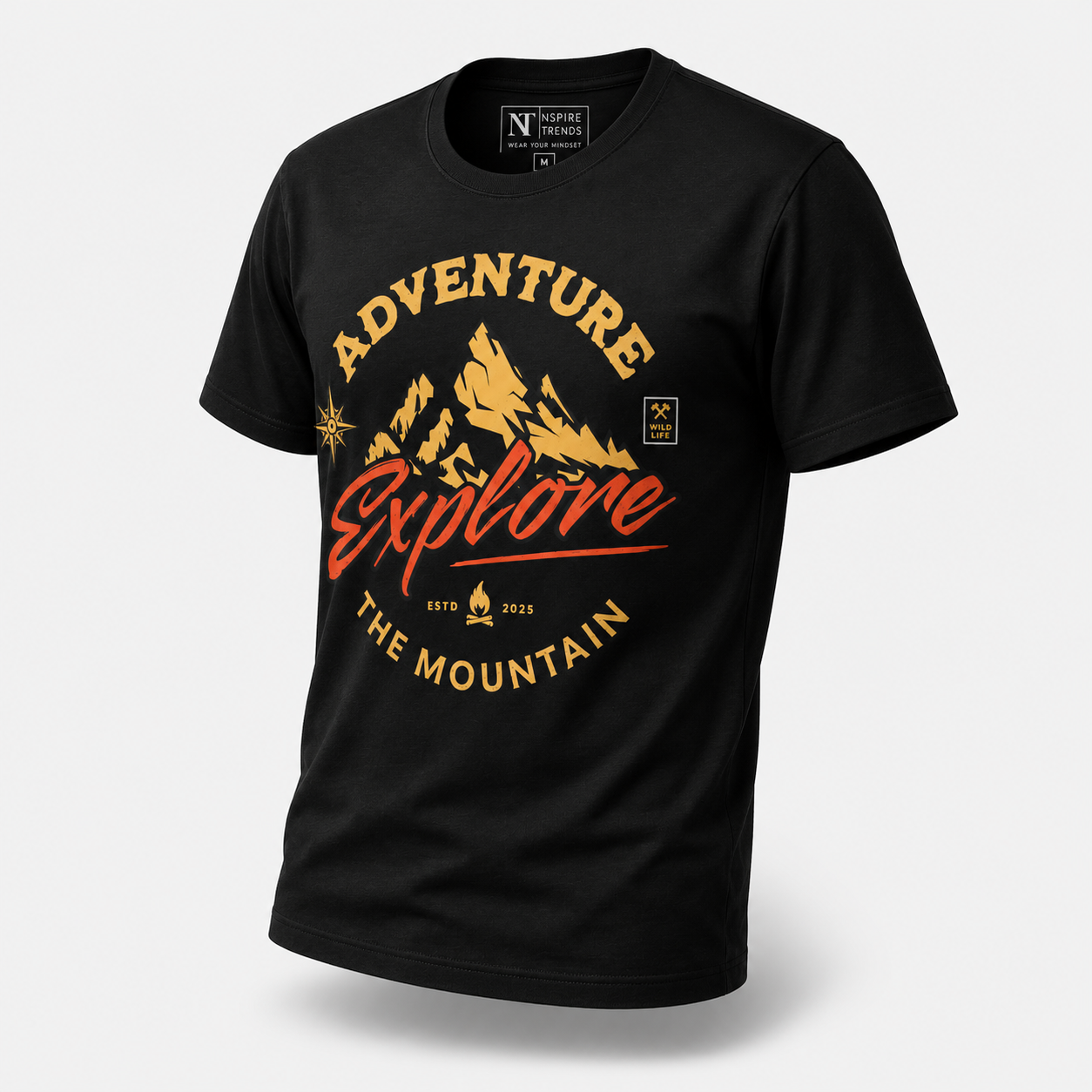 Adventure Explore the Mountain – Graphic T-Shirt