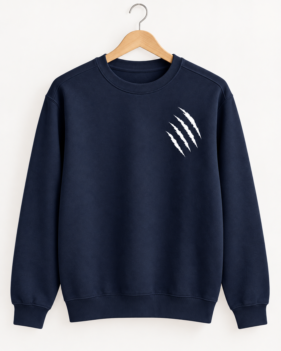 Midnight Claw Navy Sweatshirt – 320 GSM