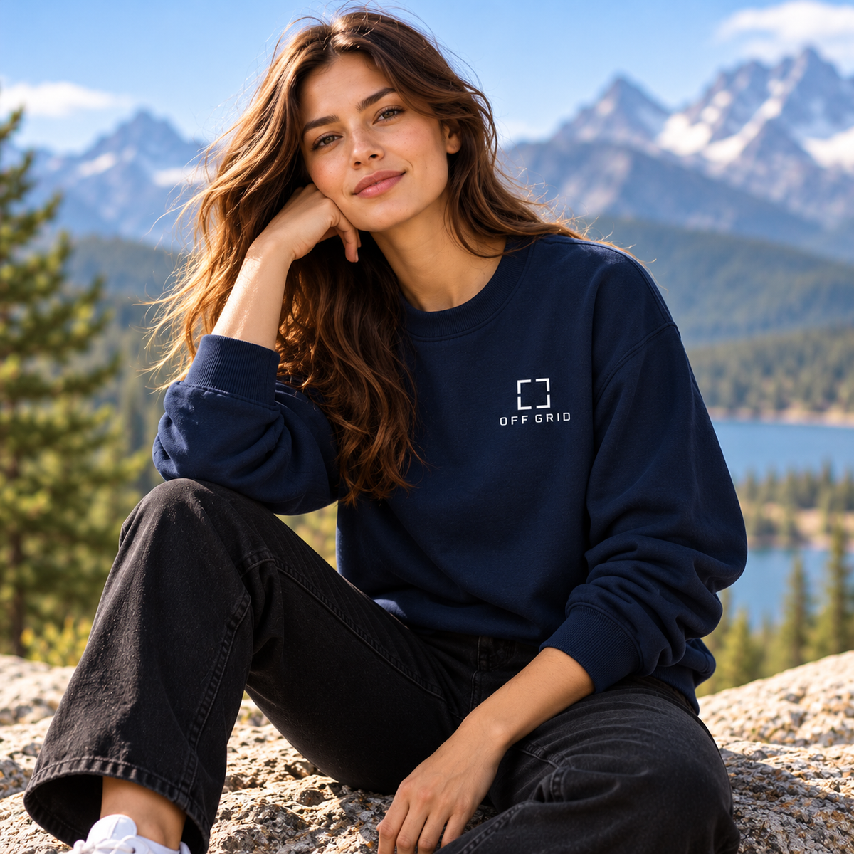 OFF GRID Navy Sweatshirt