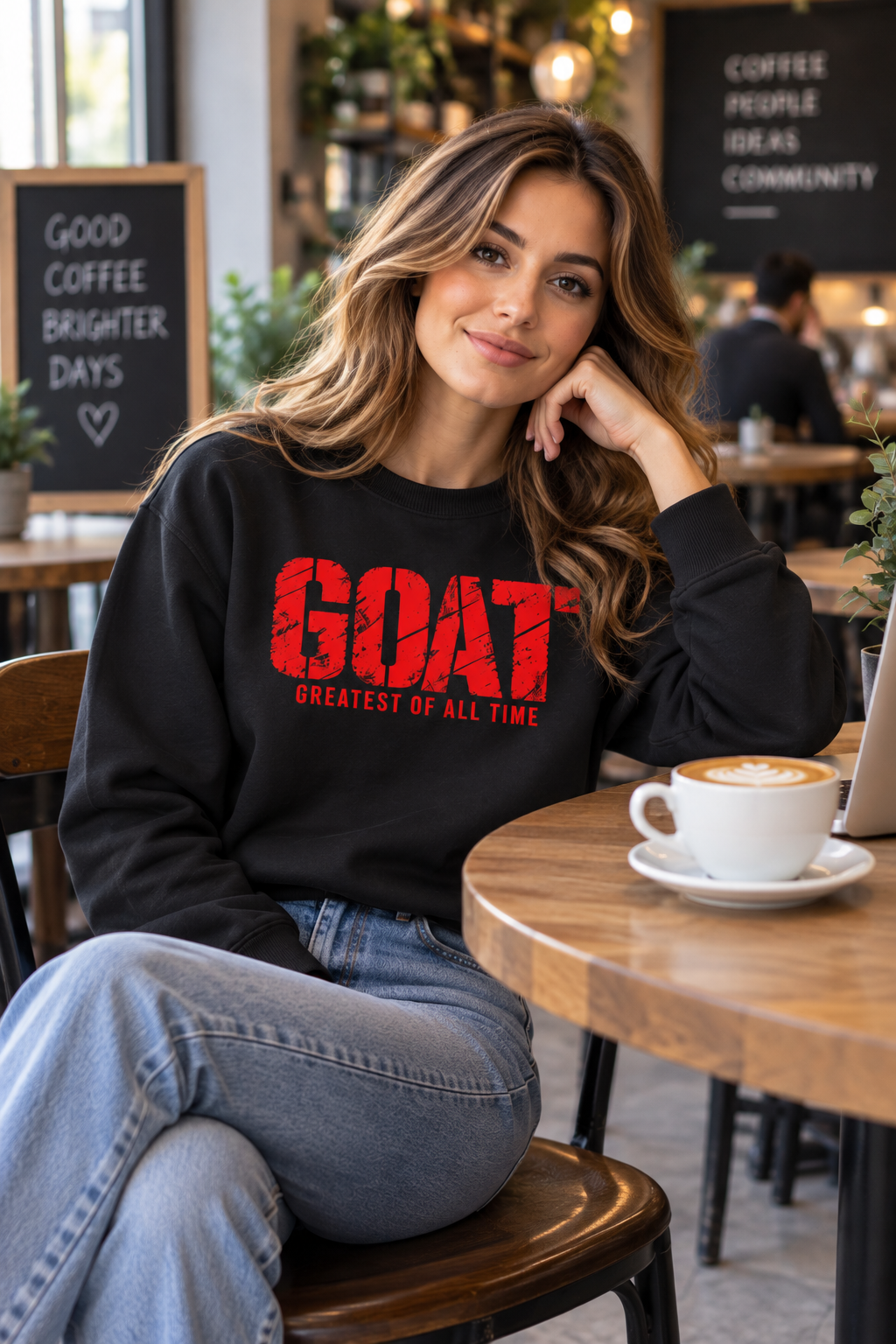 GOAT – Greatest of All Time Black Sweatshirt