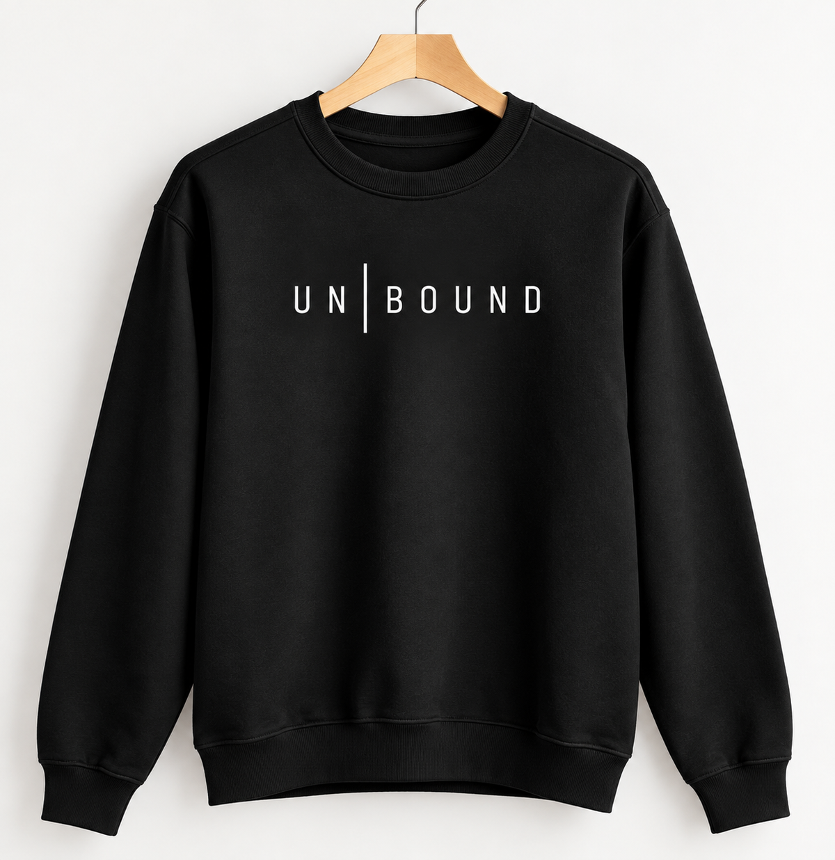 UNBOUND Minimalist Black Sweatshirt