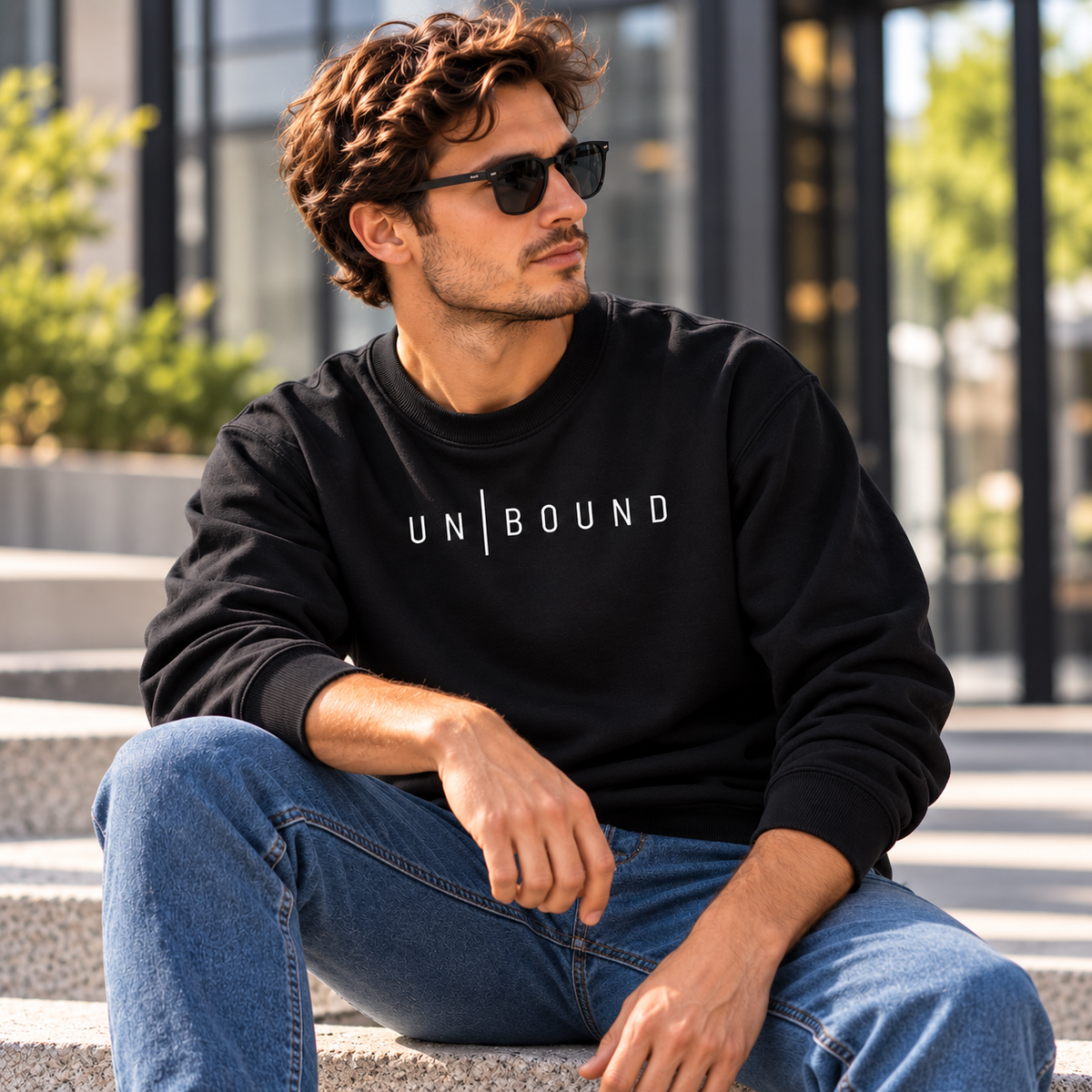 UNBOUND Minimalist Black Sweatshirt